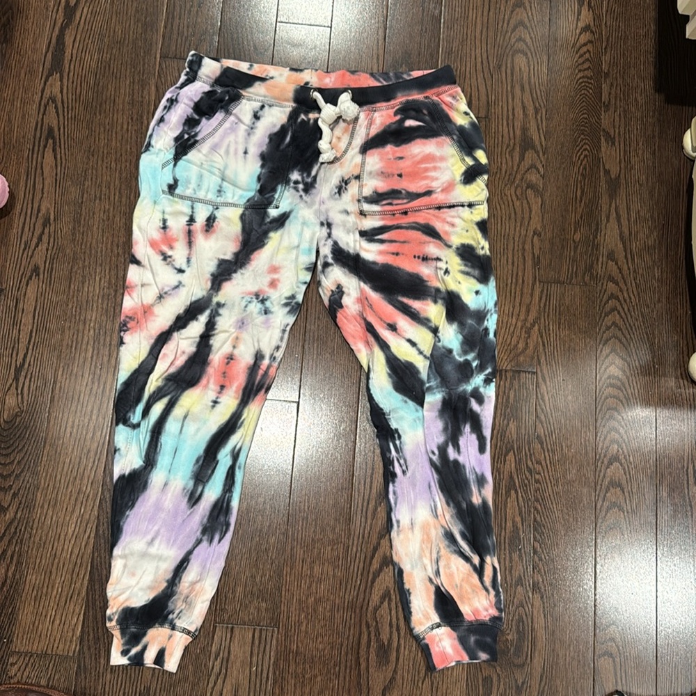Vintage Havana Tie Dye Crop Hoodie Sweatshirt and pants set - Picture 3 of 3